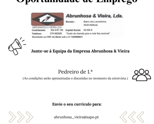 Eixo I Ofertas De Emprego Abrunhos&vieira 1